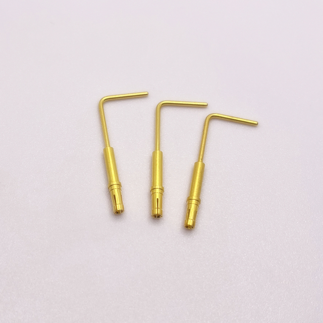 pines de contacto del conector de equipos industriales en ángulo recto de 2,2x32 mm