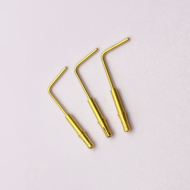 pines de contacto del conector de equipos industriales en ángulo recto de 2,2x32 mm