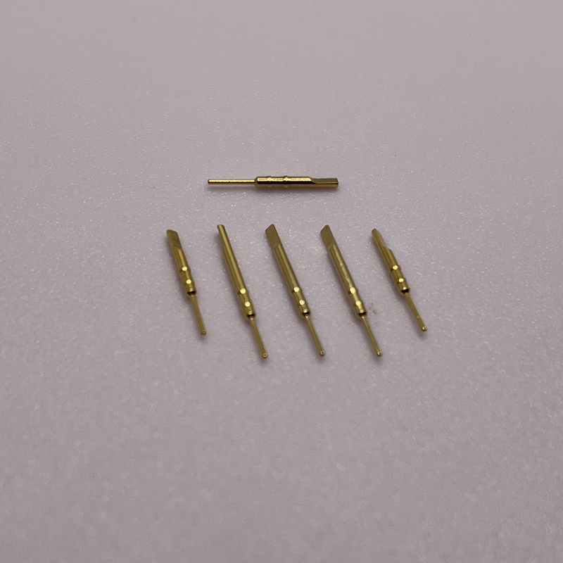 Pines de contacto de conector industrial de 0,8x23 mm 