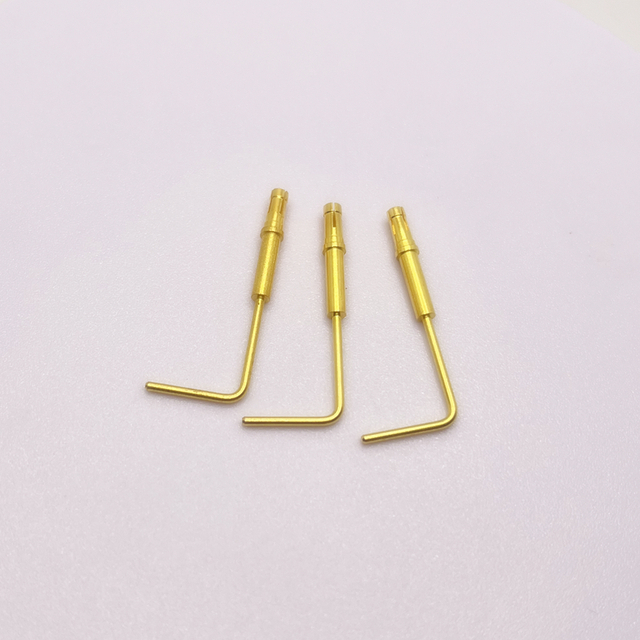 pines de contacto del conector de equipos industriales en ángulo recto de 2,2x32 mm