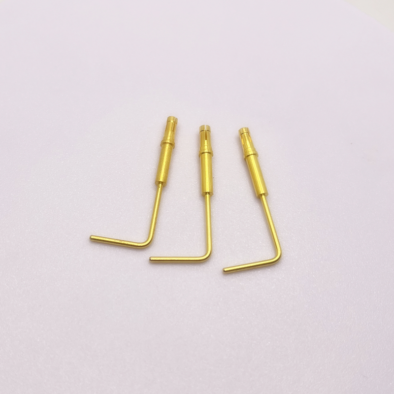 pines de contacto del conector de equipos industriales en ángulo recto de 2,2x32 mm