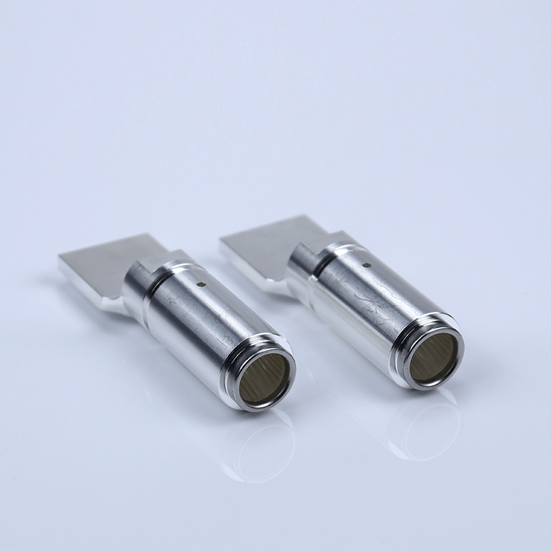 Material de cobre, piezas de fresado CNC, Terminal de contacto EV, enchufe hembra de resorte de corona de gran corriente y tallado